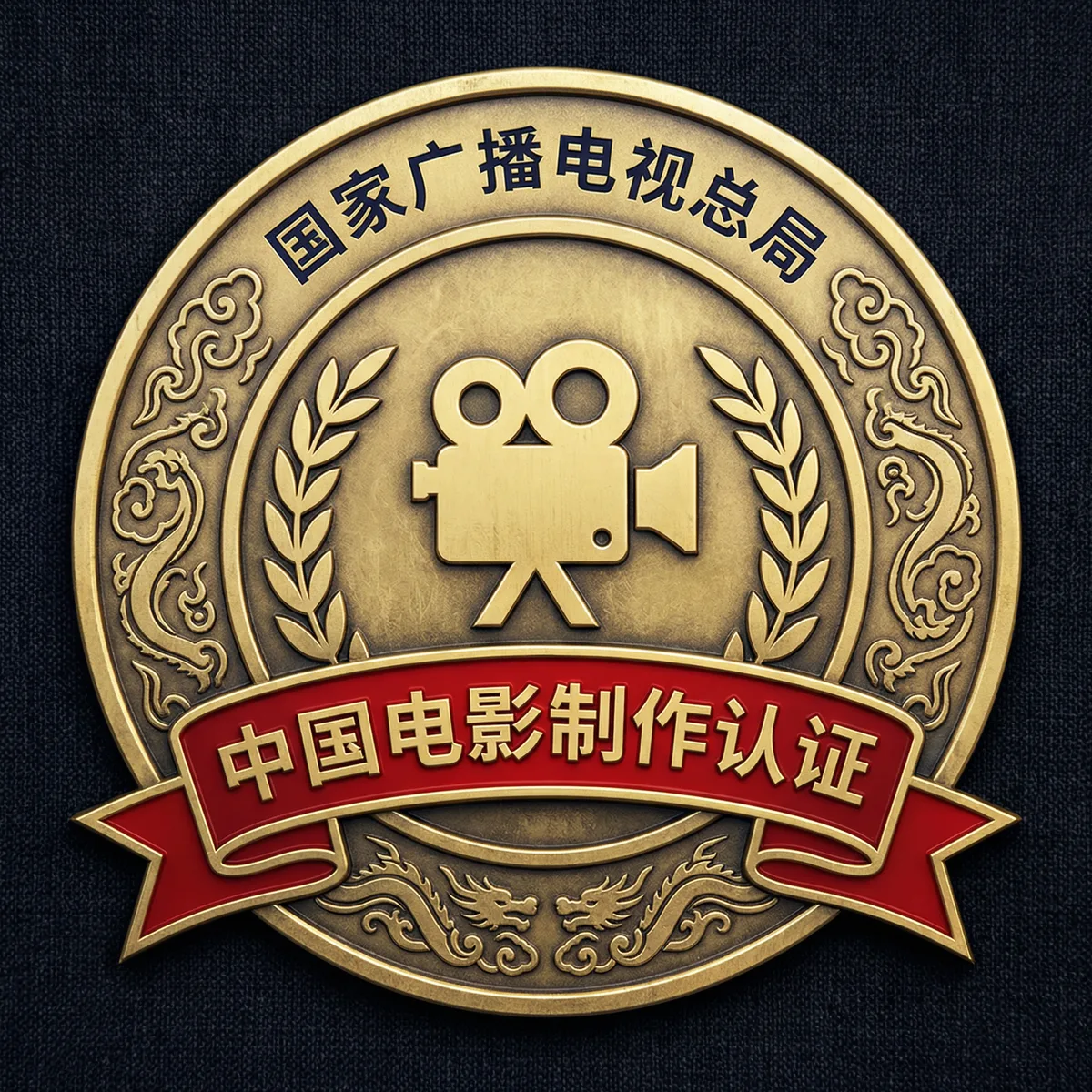 17c一起草影视制作许可证徽章-国家广播电视总局颁发