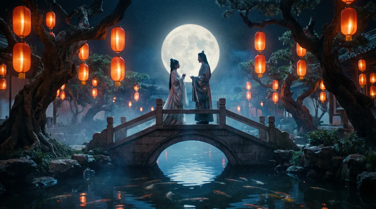 17c一起草青春浪漫影视剧照-花园场景